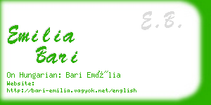 emilia bari business card